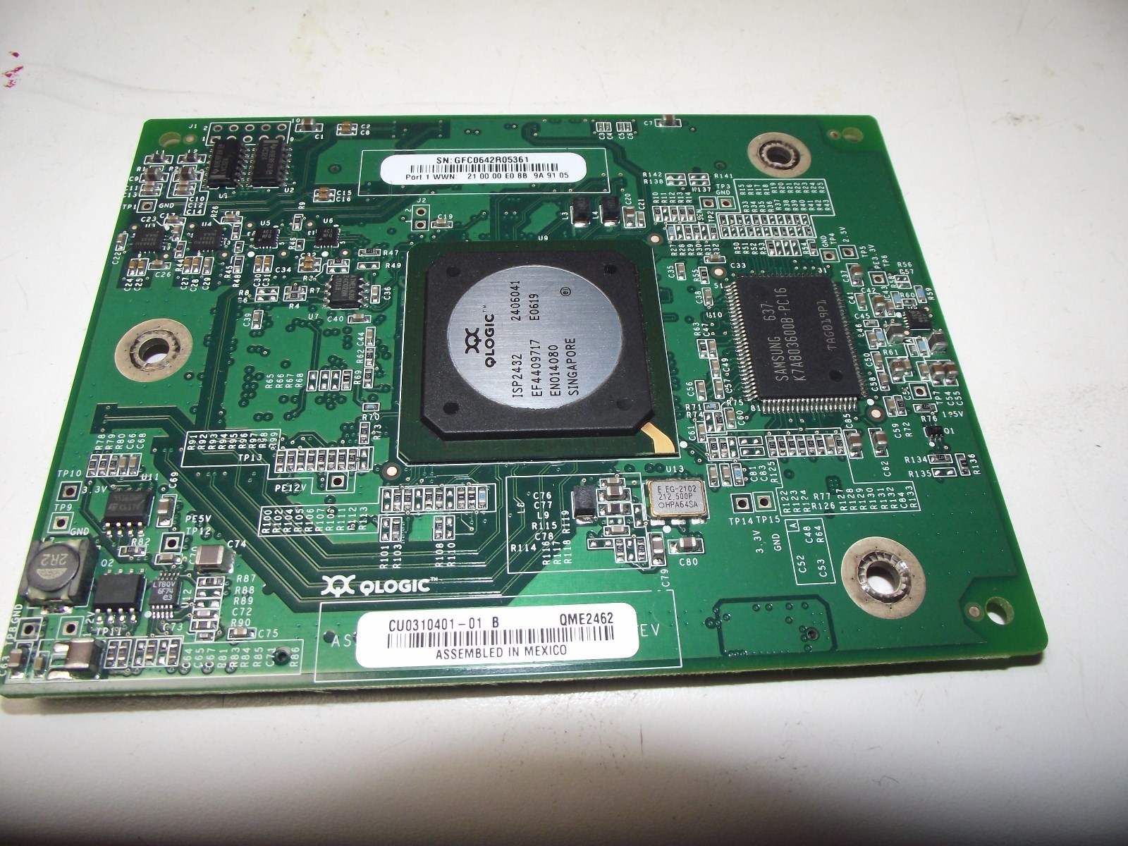 Dell Qlogic Mezzanine QME2462 Poweredge 1855 / 1955 4GB/s Dual Port FC HBA