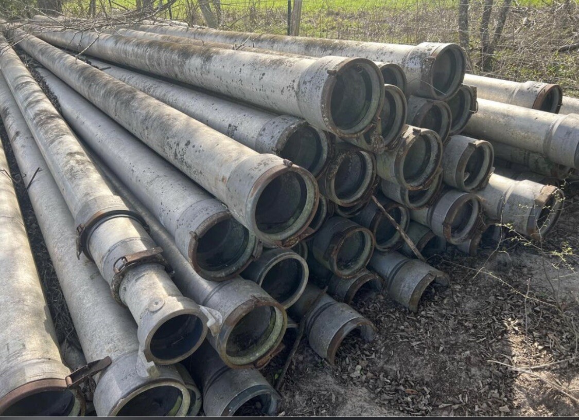 8” 8 Inch ring Lock aluminum irrigation pipe 30’ Long