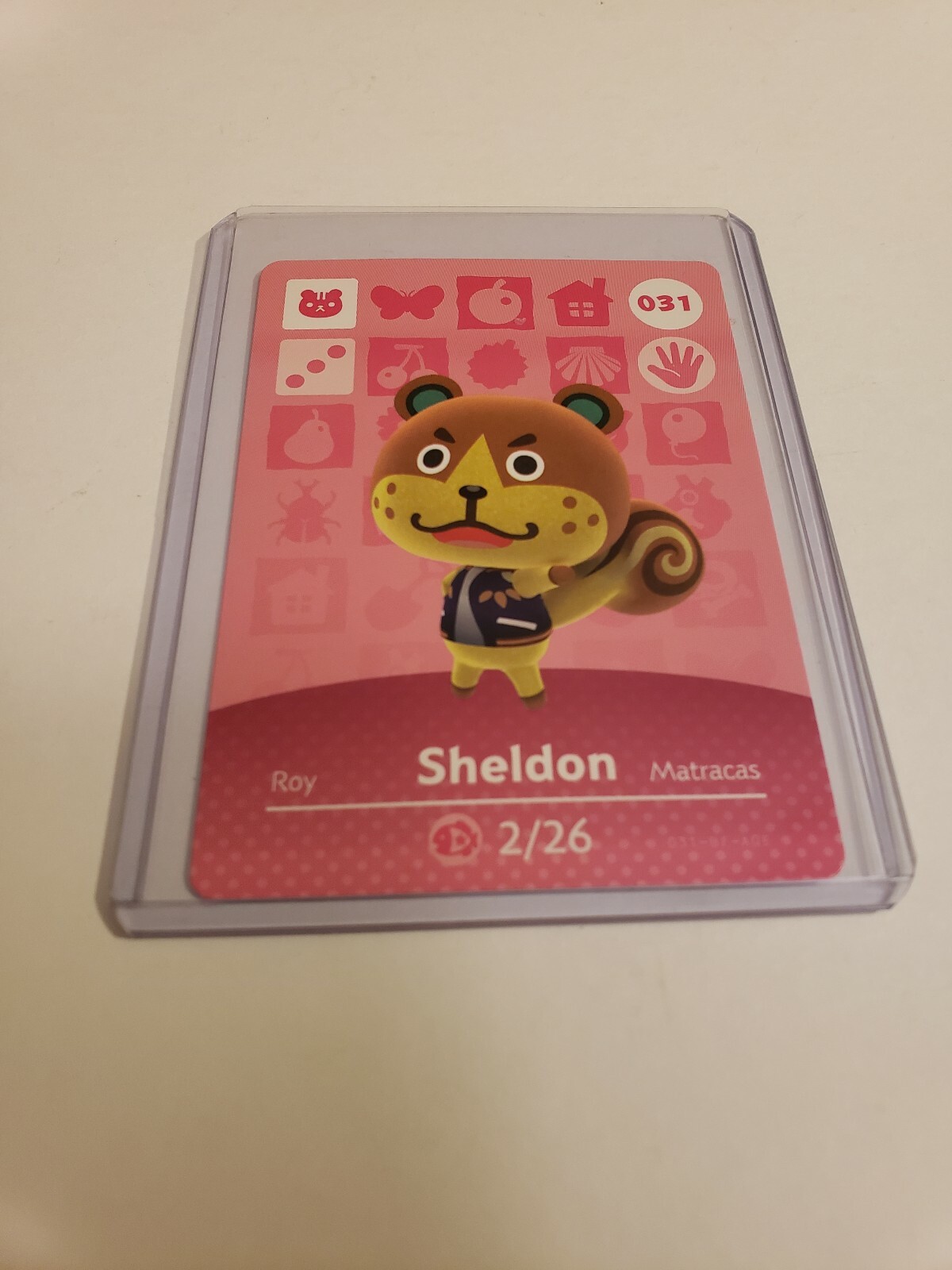 !SUPER SALE! Sheldon # 031 Animal Crossing Amiibo Card Horizons Series 1 MINT!