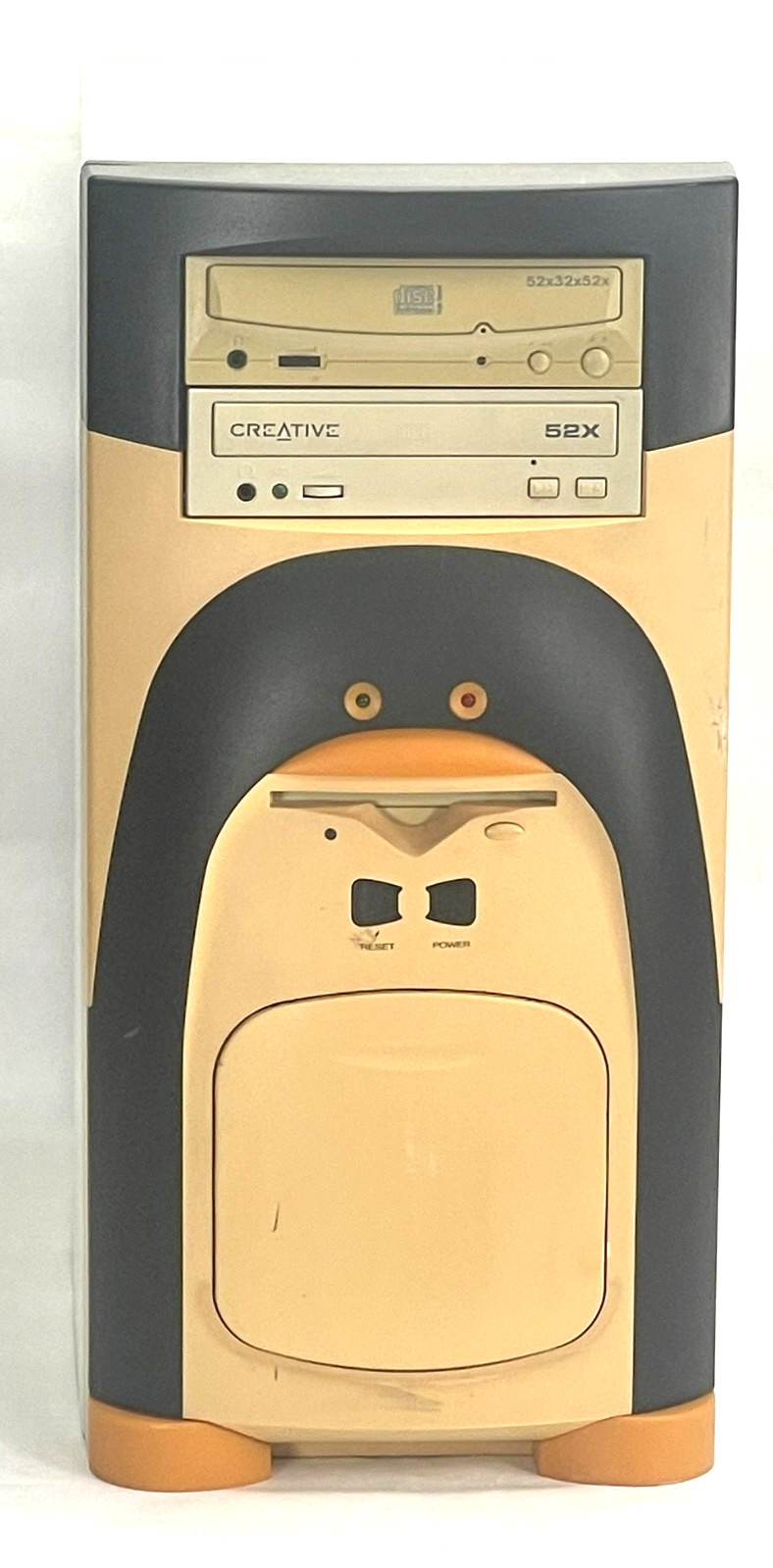 Vintage Y2K SUNGMIN HANSAN HS-PENGUIN ATX Penguin Tower PC - Working - RARE!