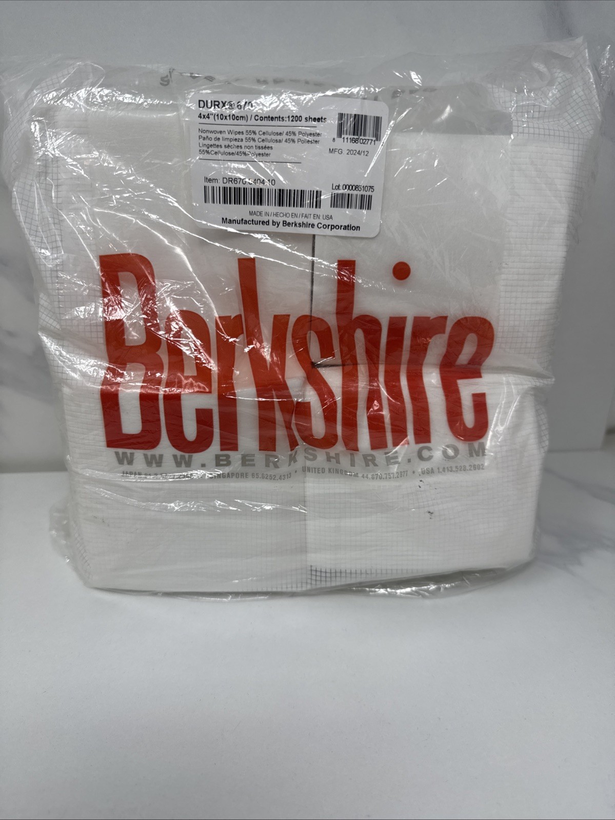 Berkshire Durx 670 4x4 (10x10cm) 1200 sheets DR670.0404.10 DURX670 New Package