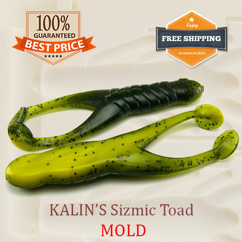 🔥 Sizmic Toad Fishing Mold Frog Lure Bait Soft Plastic 50-142 mm