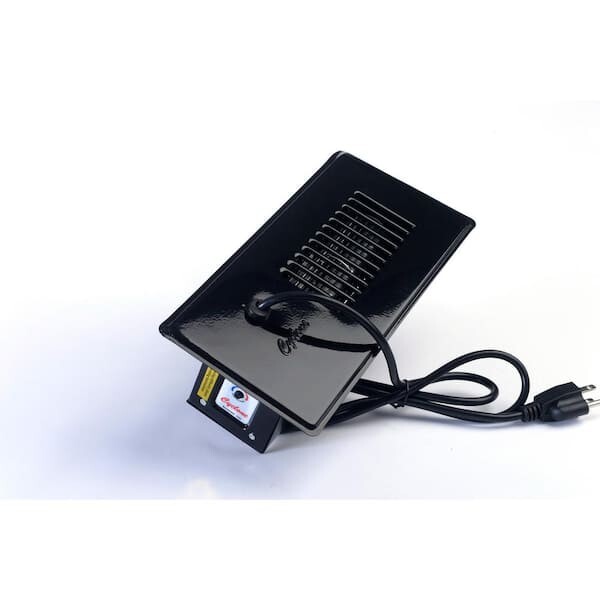 Cyclone Booster Fan Plus w/ Built In Thermostat Flush Mount Easy Install Black