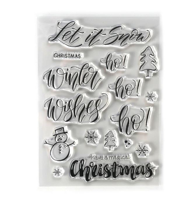 NEW ~ Elizabeth Craft Designs CS188 SNOW - Clear Stamps