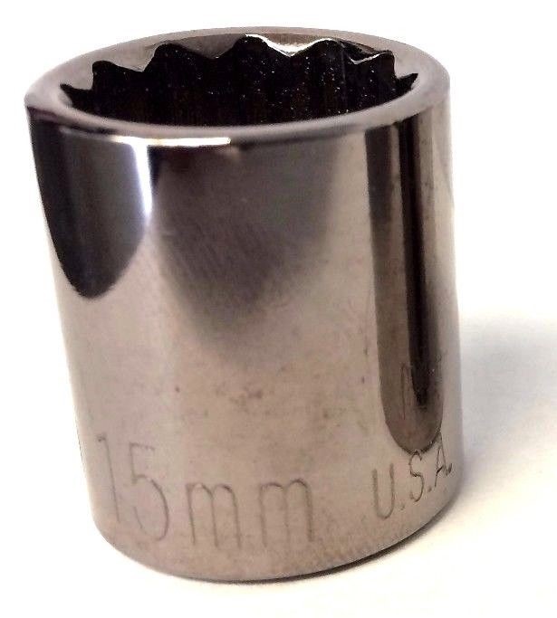 KD 3/8" Drive 15mm  Socket 12pt. USA 528115