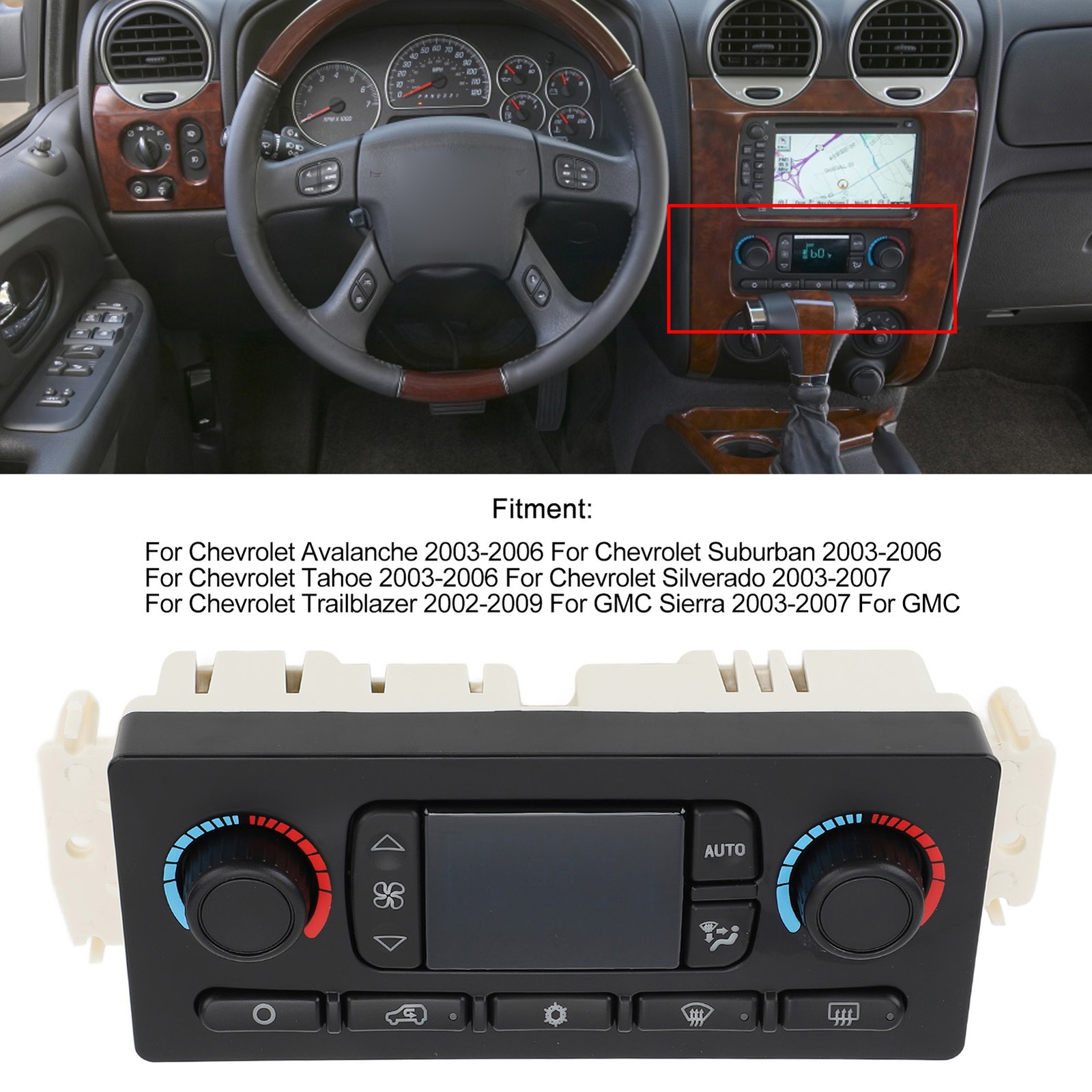 Stable Reliable Climate Control Switch Module Efficient For Trailblazer