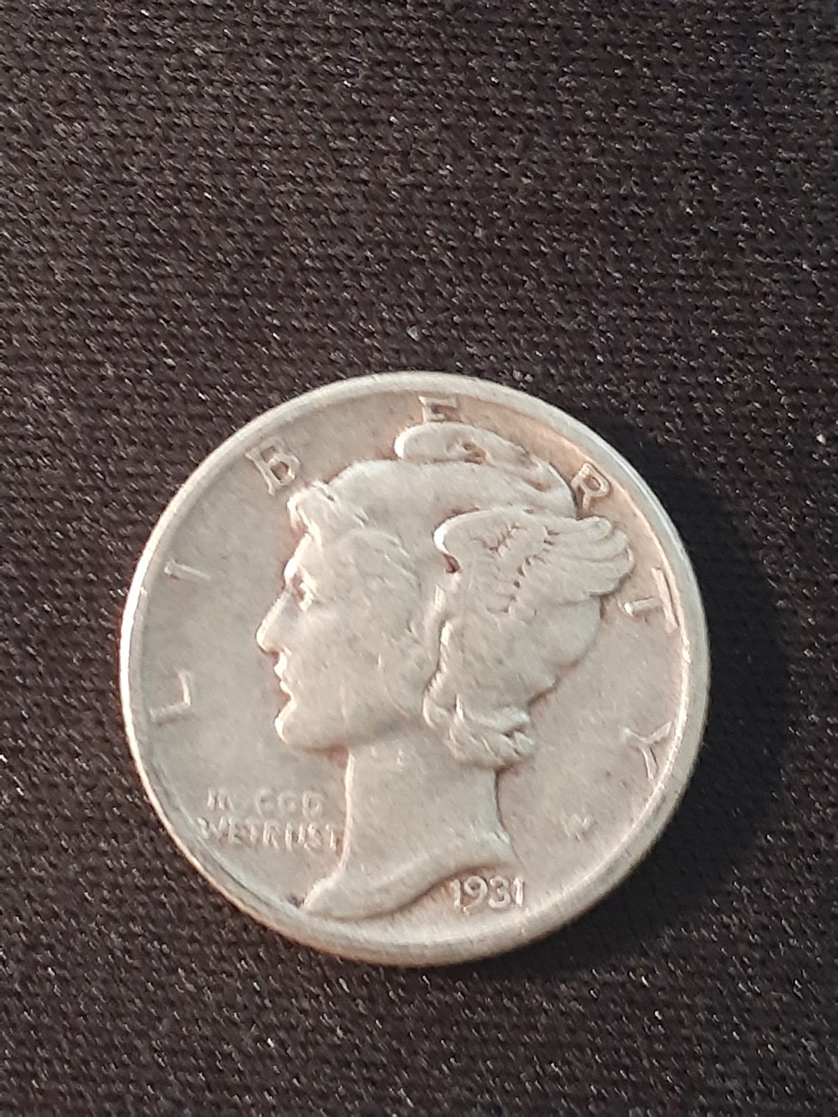 1931 MERCURY DIME    SILVER  VERY FINE