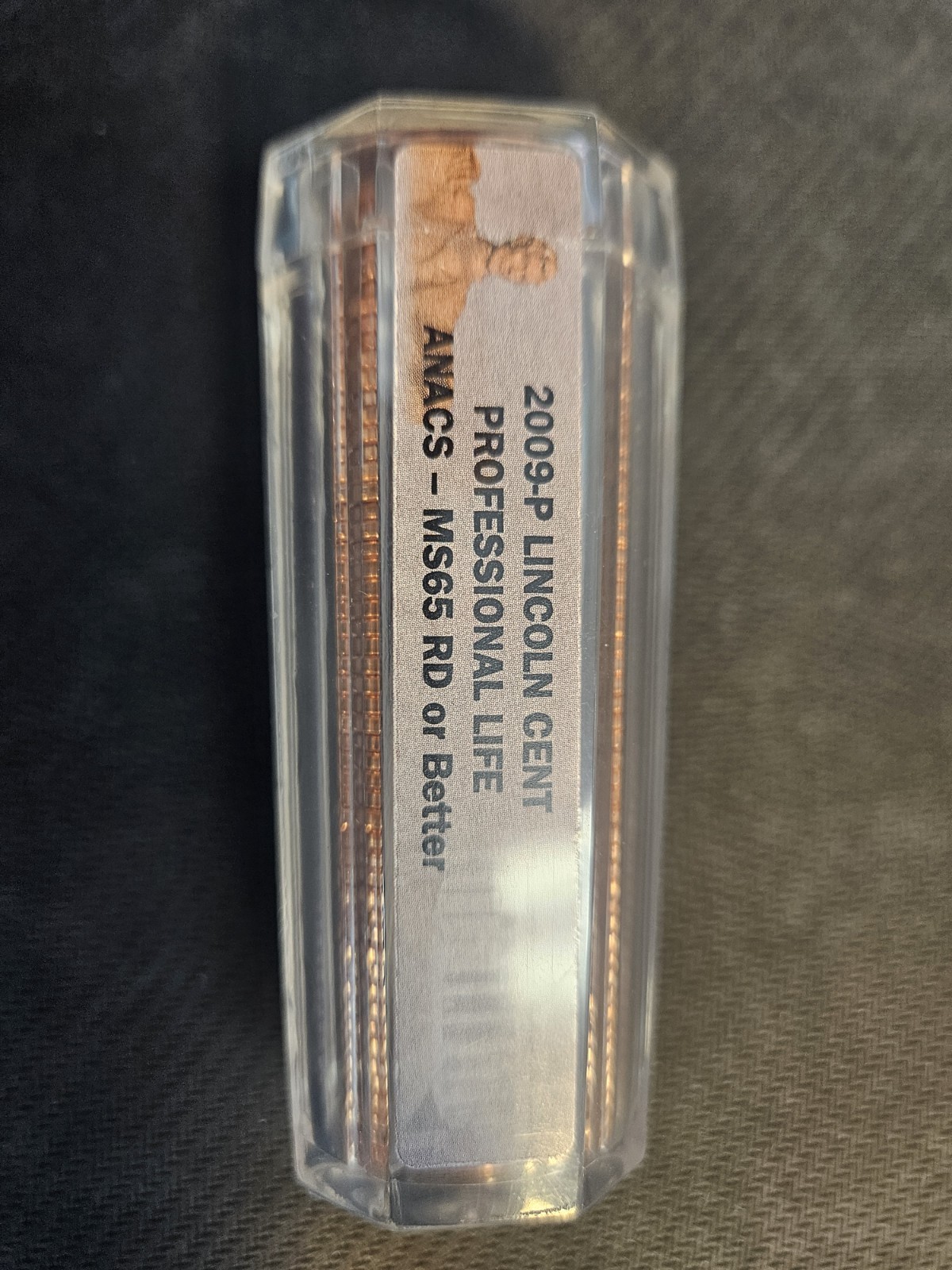2009-P  Lincoln Cent **Professional Life** graded by  ANACS MS65  Sealed Roll