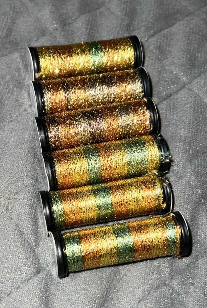 Kreinik Needlepoint Metallic Threads Lot of 6 - New - 1700,1800,1900 - Vintage