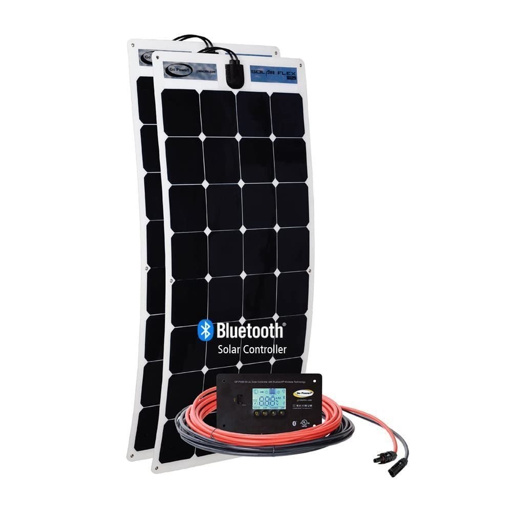 GP-FLEX-220: 200W/11.42A Solar KIT W. 30A Digital Controller