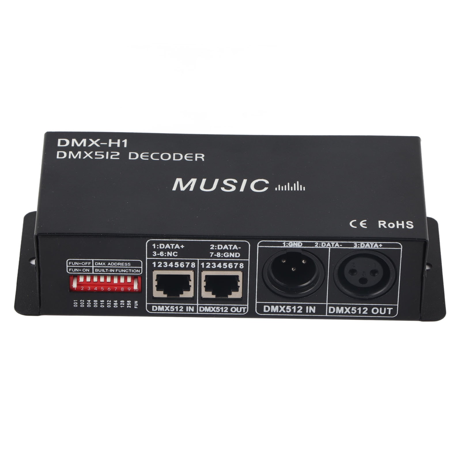 3 Channel DMX Decoder Adjustable RGB Dimming LED Controller For Bars Hotels
