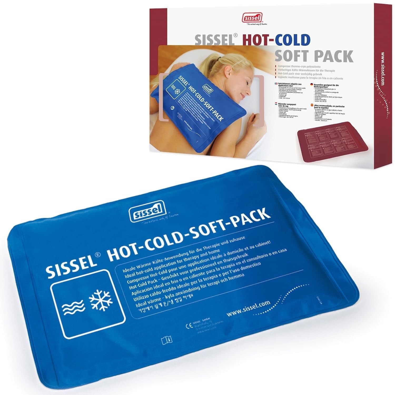 SISSEL Hot-Cold-Soft-Pack | Pain Relief & Relaxation | 15.7 x 11 Inch, Blue