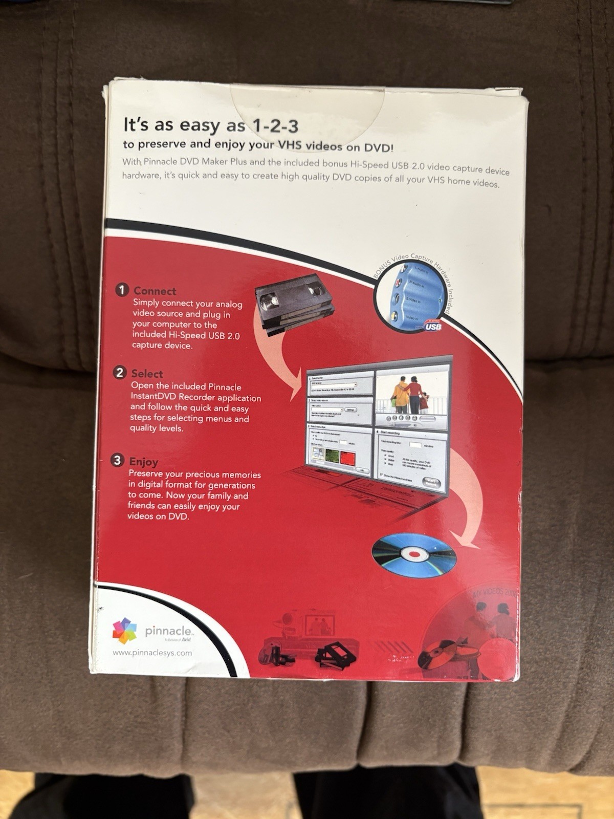 Pinnacle DVD MAKER PLUS Transfer VHS to DVD
