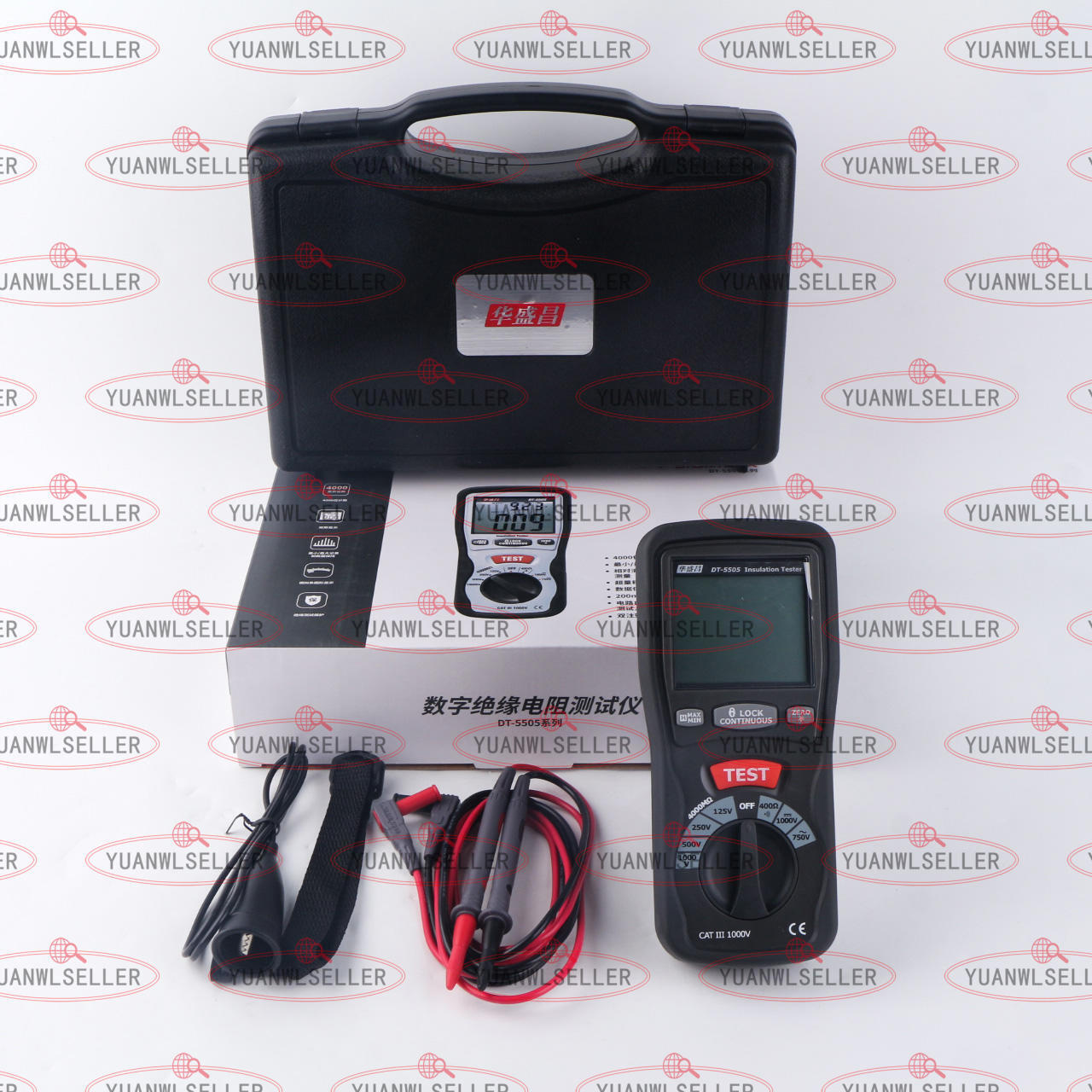 1PCS NEW CEM DT-5505 Insulation Testers Large Dual Display with Backlight