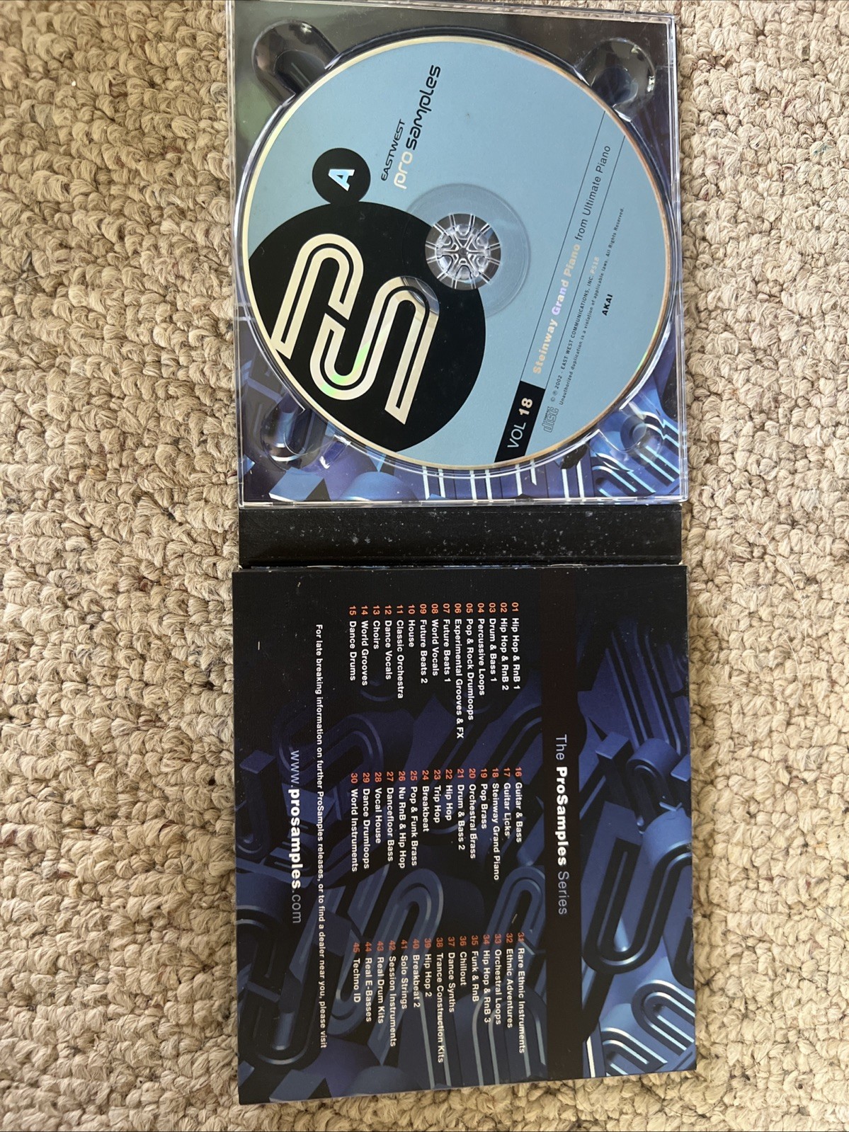Pro Samples Volume 18 sampled Steinway Grand Piano Eastwest
