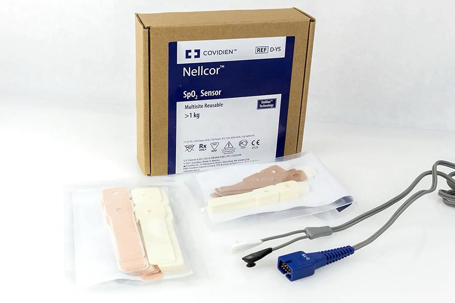 Covidien Nellcor D-YS SpO2 Sensor - Multisite Reusable - Oximax Technology