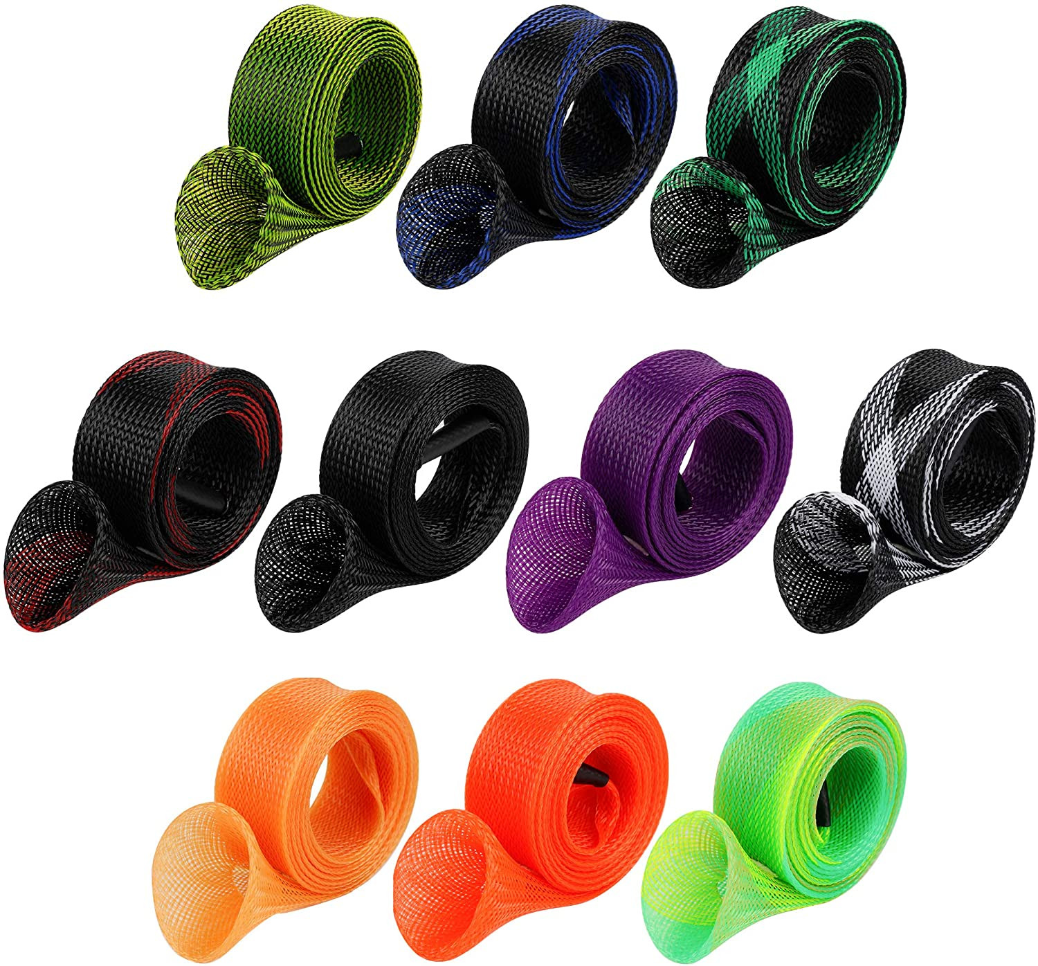 10 Pcs Rod Sock Fishing Rod Sleeve Cover Protector For Casting Rod Sea Fishing