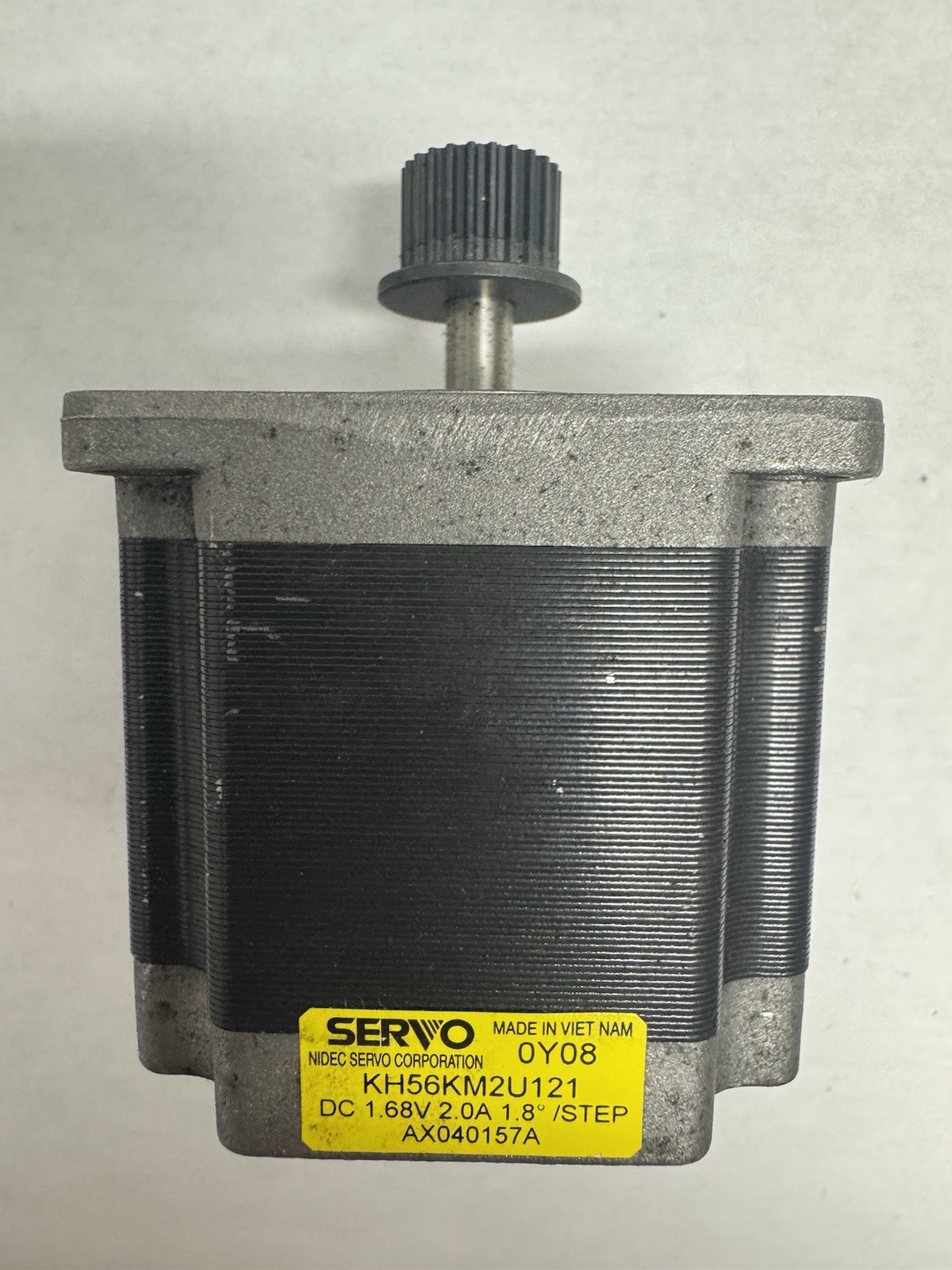 KH56KM2U121 Stepper Motor NEMA 23 1.8 Degree 2.0A w/ Gear Pulley Nidec Servo