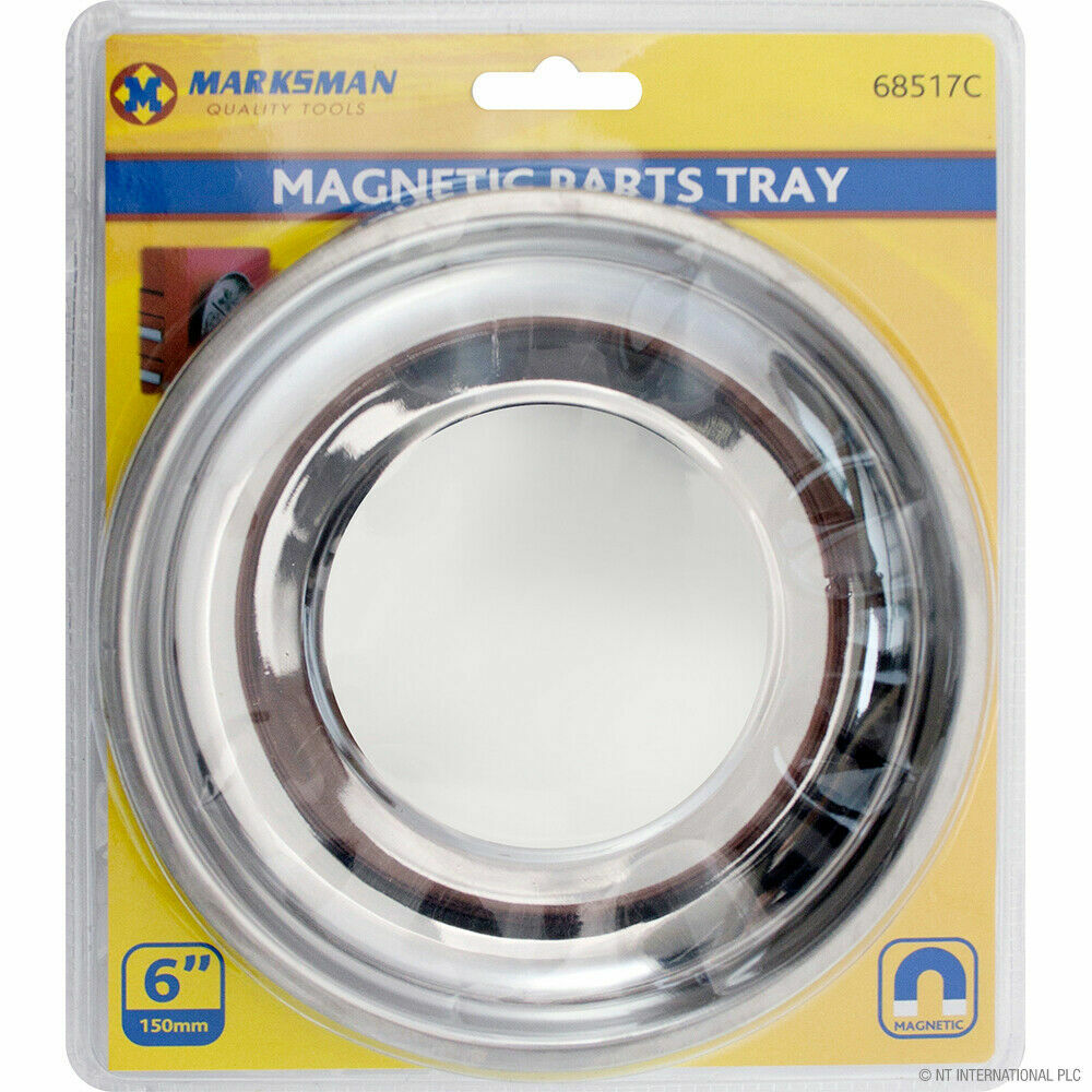 MAGNETIC PARTS TRAY 6" 150MM MAGNETIC DISH STAINLESS STEEL GARAGE HOLDER