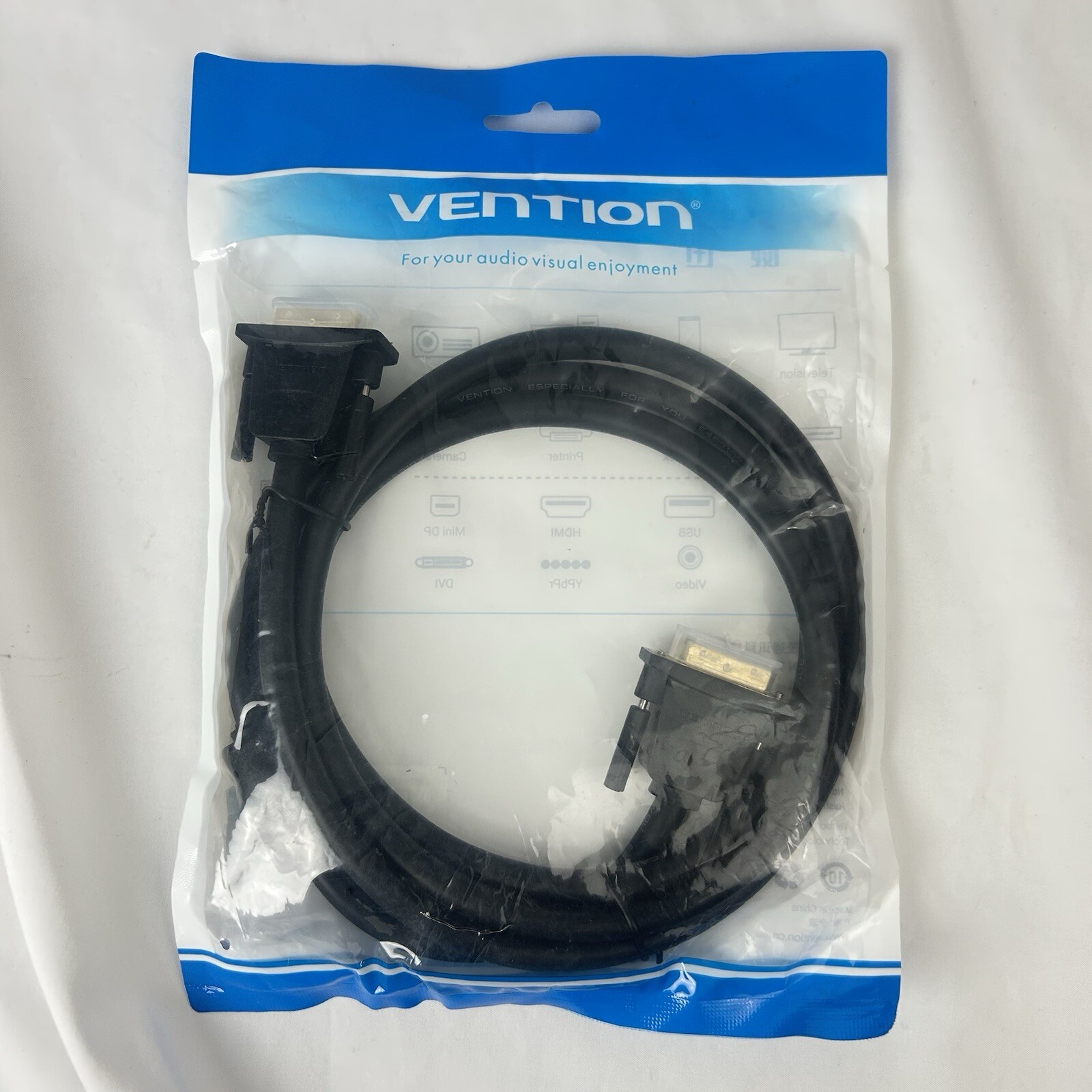 Vention DVI (24+1) Male To Male Cable 1.5M Black