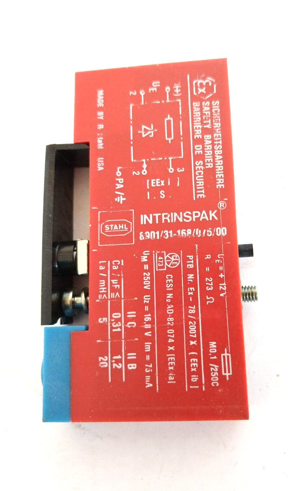 Stahl Intrinspak 8901 31 168 075 00 Safety Barrier (Lot of 2)