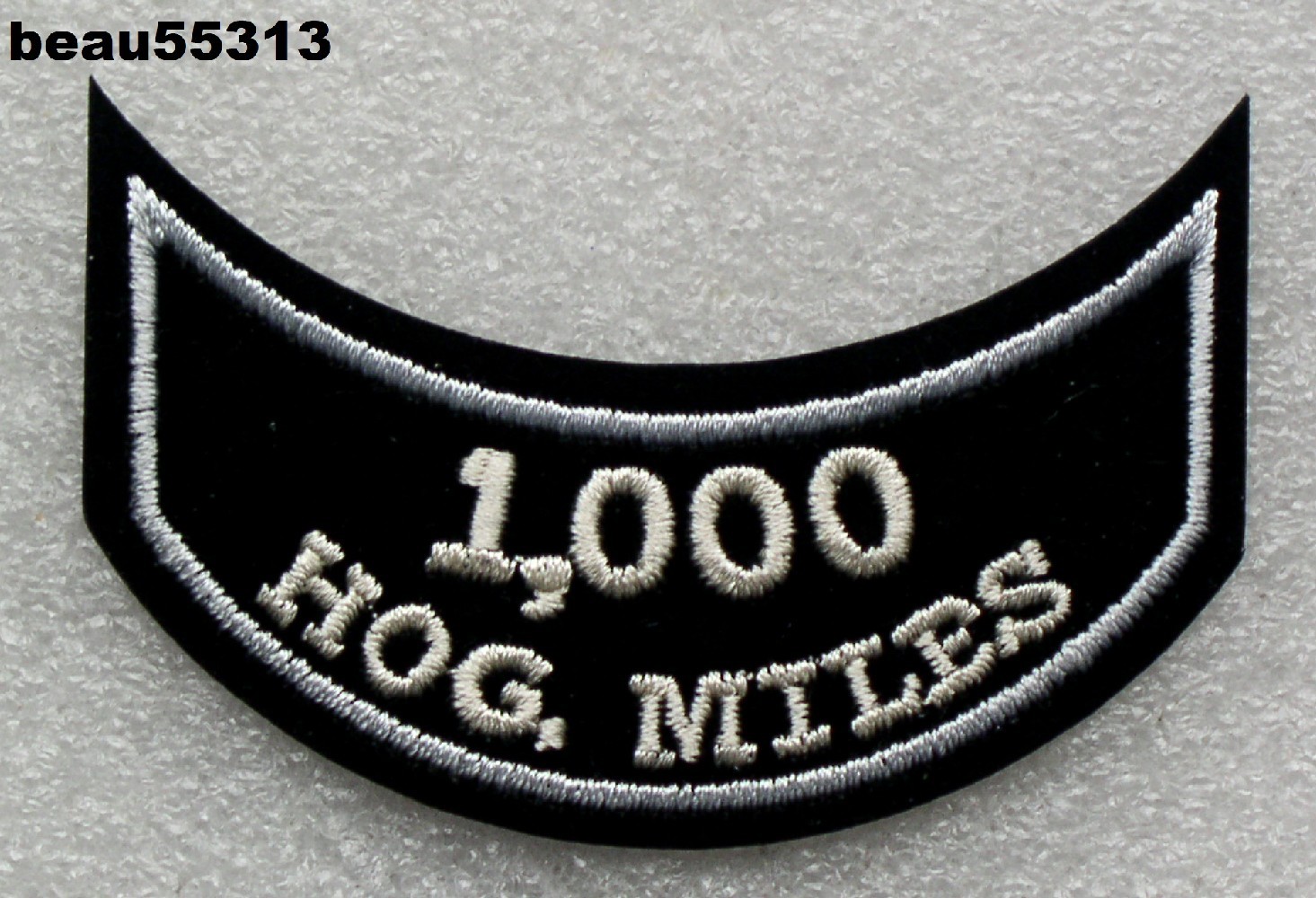 ⭐HARLEY DAVIDSON OWNERS GROUP HOG 1,000 MILEAGE MILES VEST JACKET PATCH