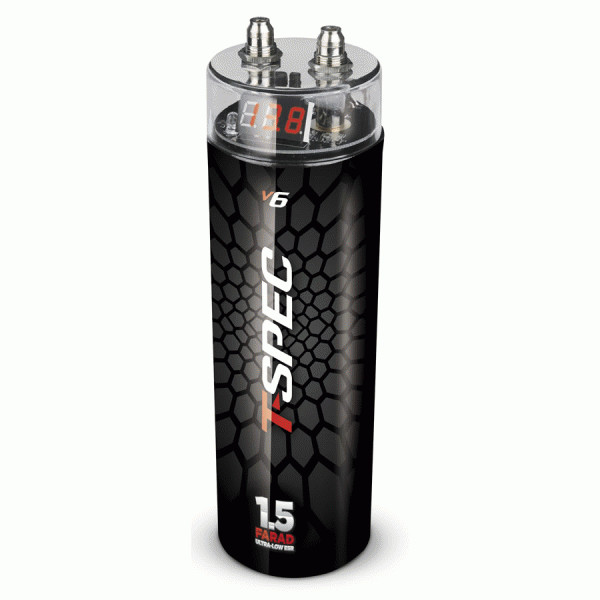 T-Spec V6-1-5DDC V6 Series 1.5 Farad Digital Capacitor W/ Impact Resistant Cover