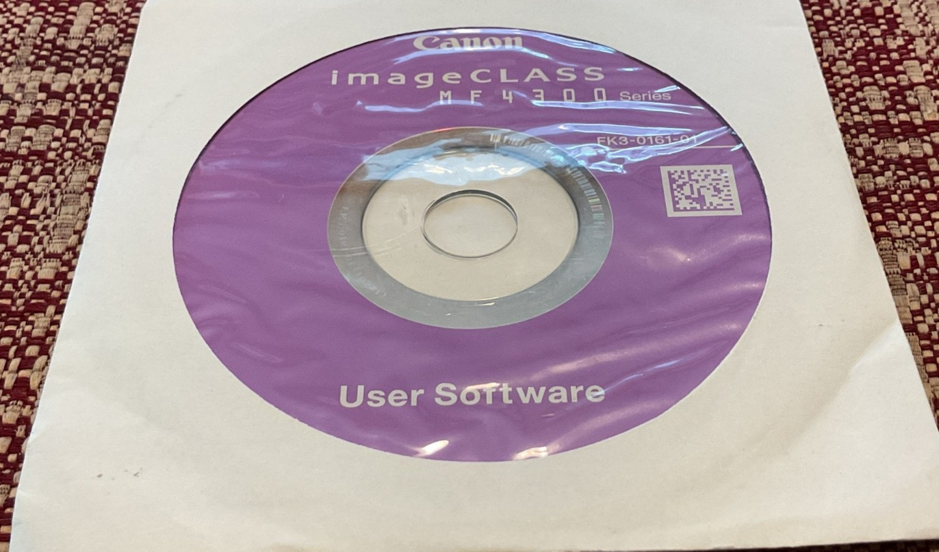 Canon ImageClass MF4300 SERIES Setup Installation CD ROM Software CD Driver Disk