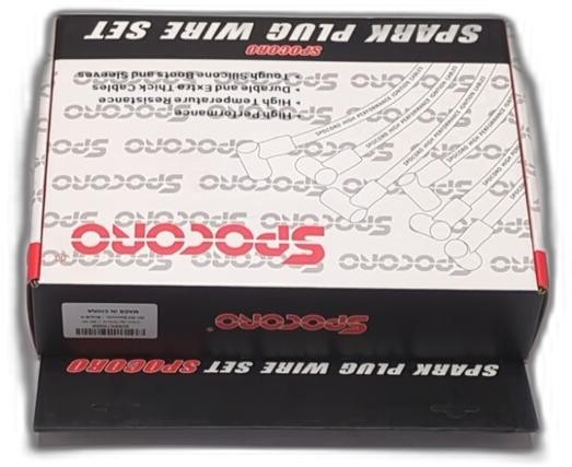 Spocoro 10.5mm High Performance Spark Plug Wires Set Replacement For Sbc Hei Bbc