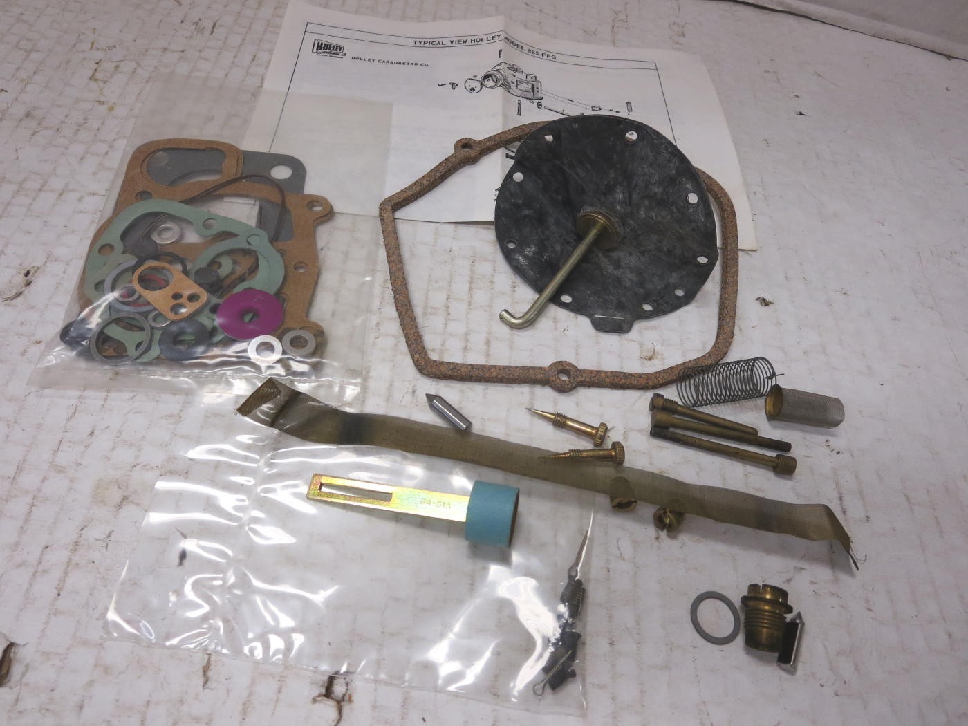 Vintage Military Truck M135 M211 M34 M35 Holley 885-FFG Carburetor Repair Kit