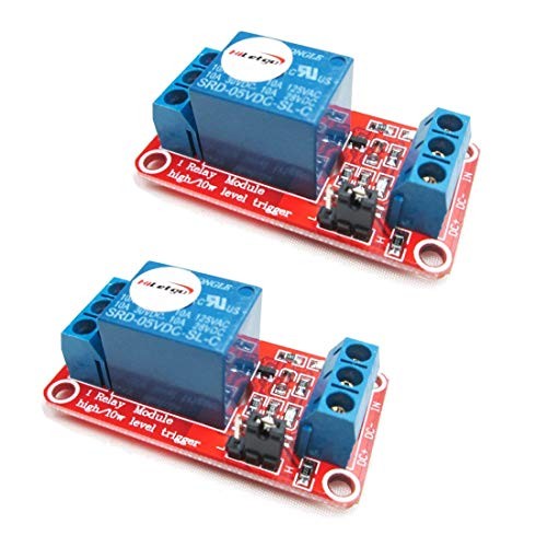 2pcs 5V One Channel Relay Module Relay Switch with OPTO Isolation High Small