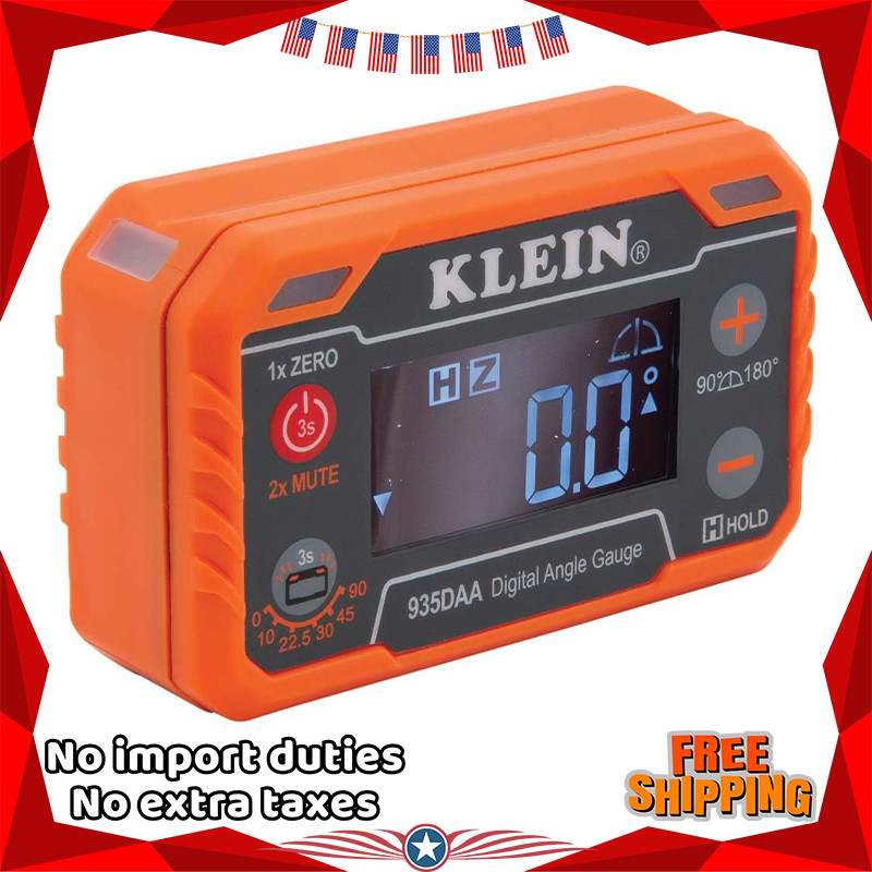 Klein Tools 935DAA Digital Angle Gauge Level 0-90/180° LED Angle Finder