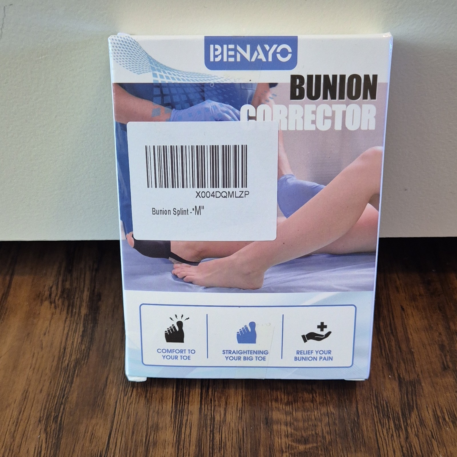 Benayo Bunion Splint M Ergonomic Toe Separator Anti-Slip Cushion