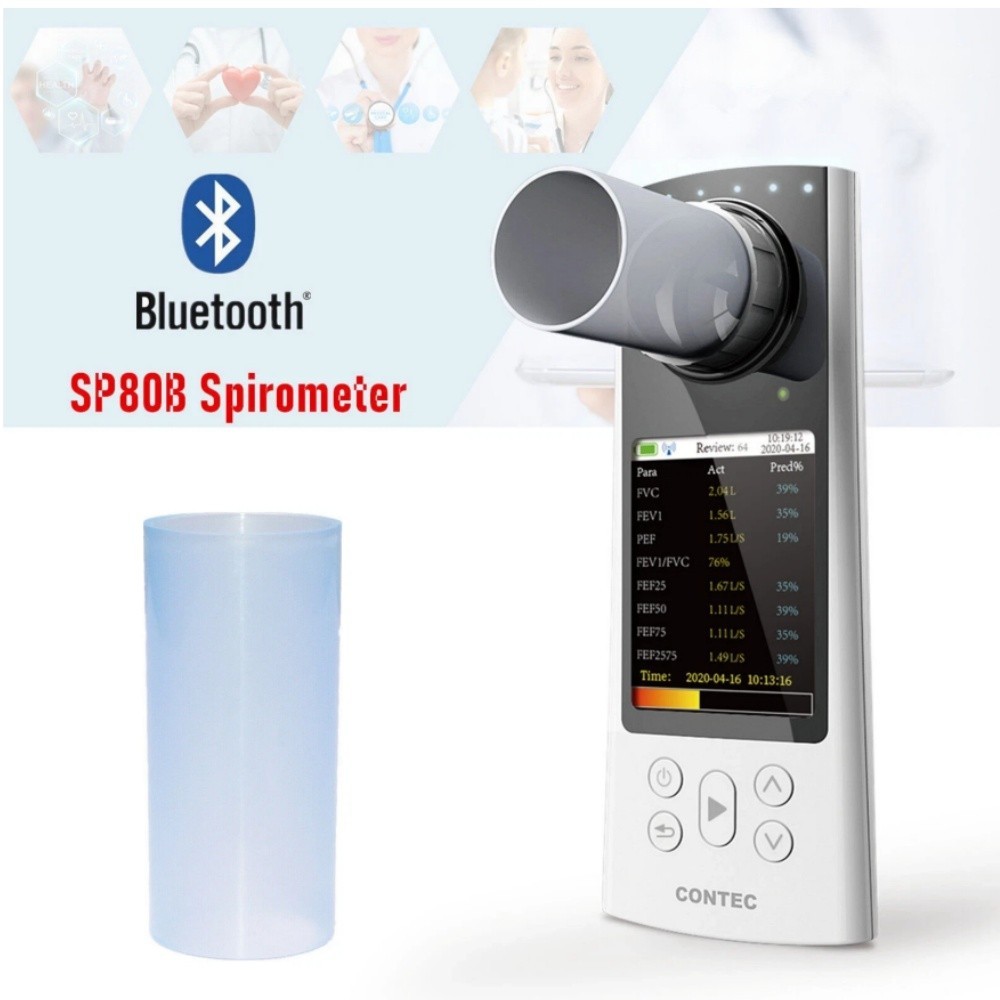SP80B Bluetooth Handheld Spirometer with APP, Shipped From US Warehouse