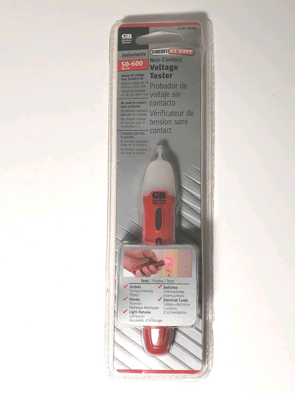 Gardner Bender GVD-3504 Circuit Alert Non Contact Electrical Voltage 50-600 Volt