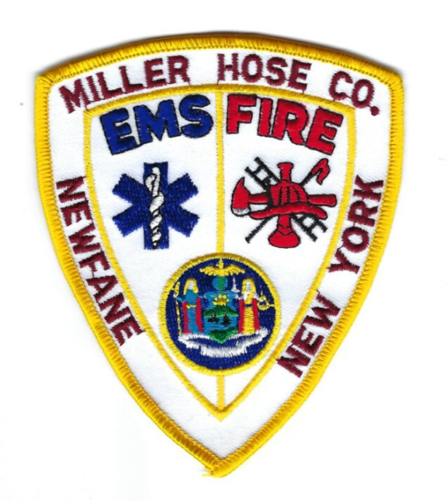 Miller Hose Co. EMS Fire ~ Newfane (Niagara County) NY New York patch - NEW!