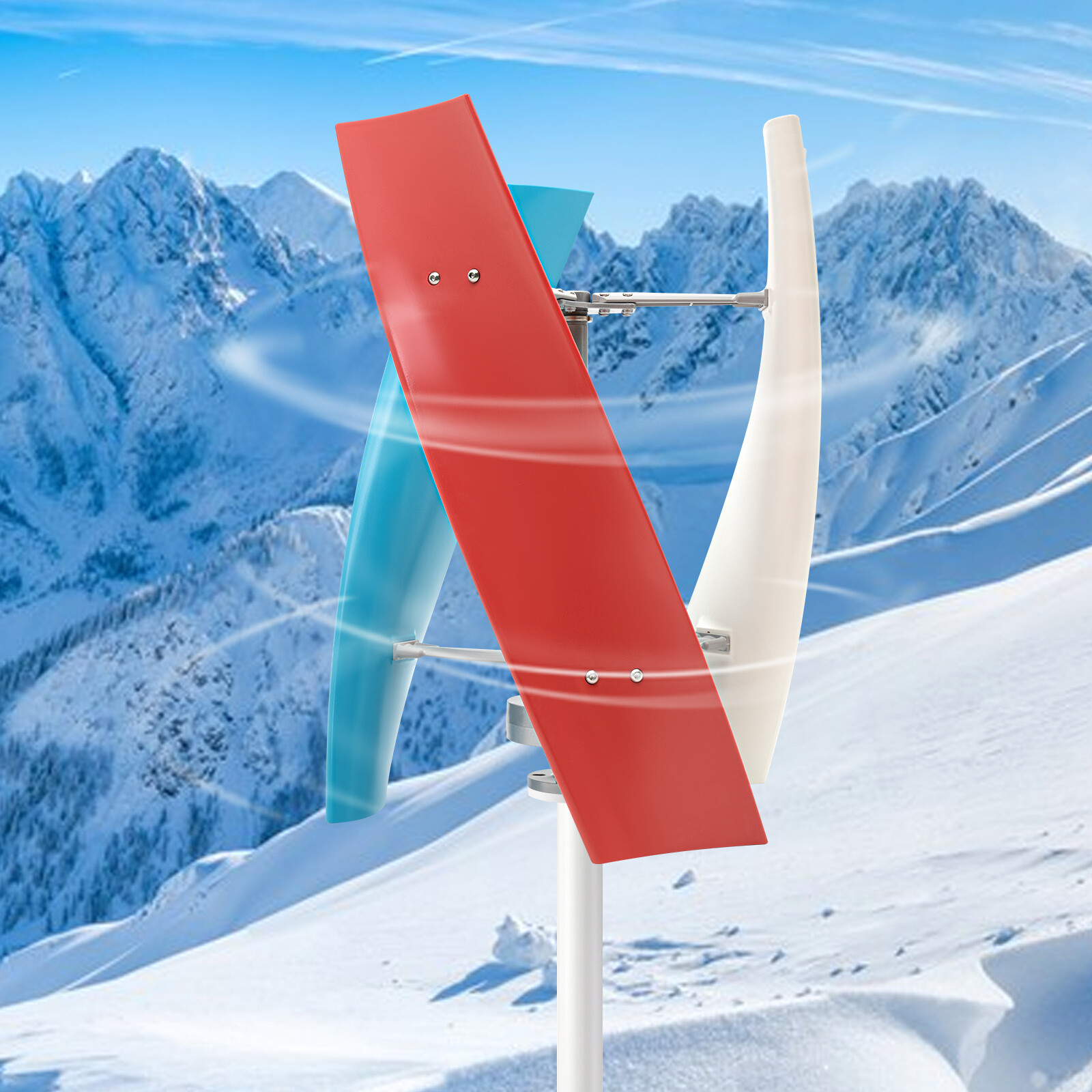 3-Blades Turbine Wind Generator Vertical Windmill Wind Power & Charge Controller