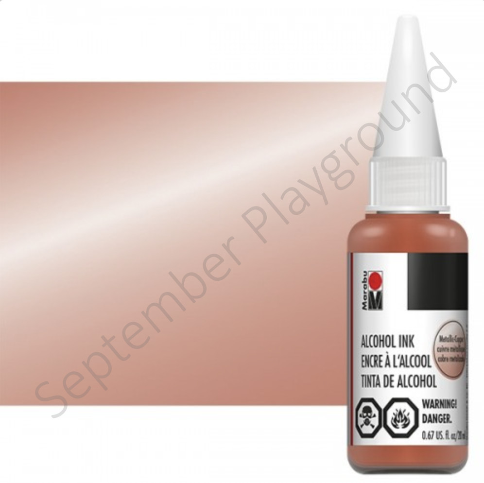 Marabu, Alcohol Ink, .67 fl oz, Metallic Copper Ink, Copper Alcohol Ink