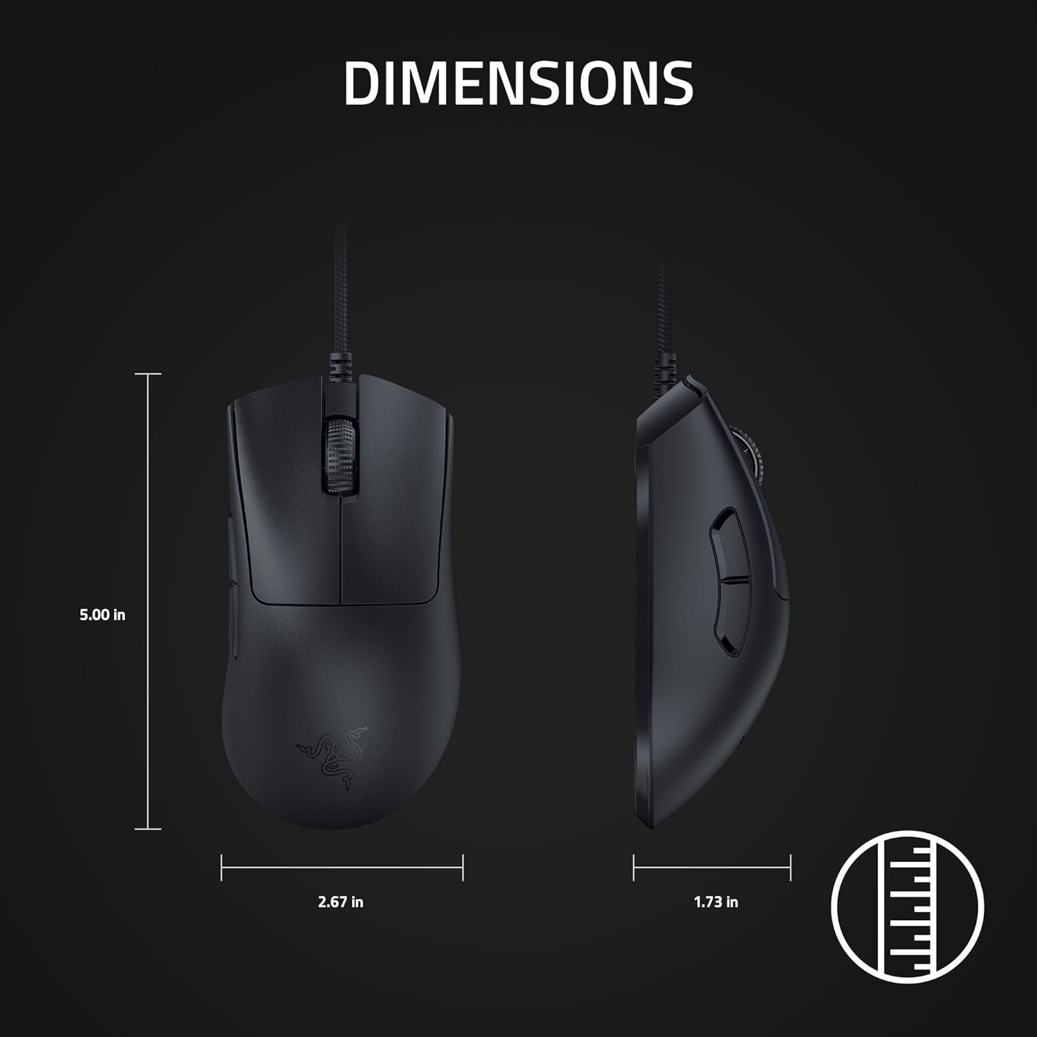 Deathadder V3 Wired Gaming Mouse: 59G Ultra Lightweight - Focus Pro 30K Optical