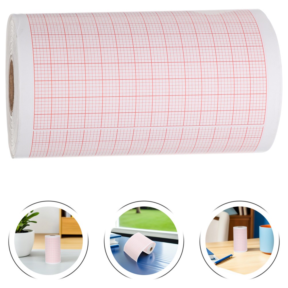 2 Rolls Blank Graph Sheets: Paper Refill For Chart - Blank