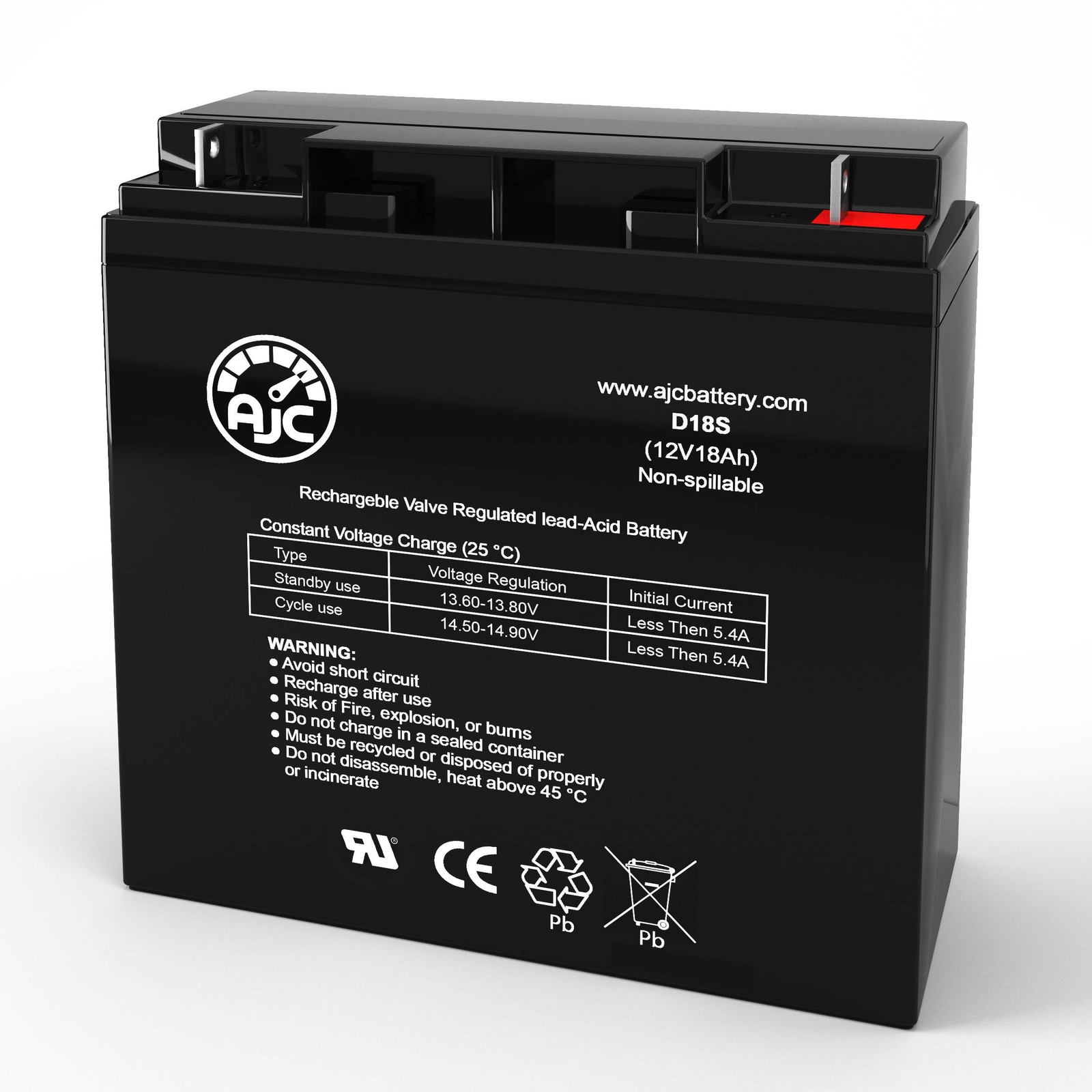 AJC Battery Compatible with APC SMART UPS 3000 12V 18Ah UPS Battery