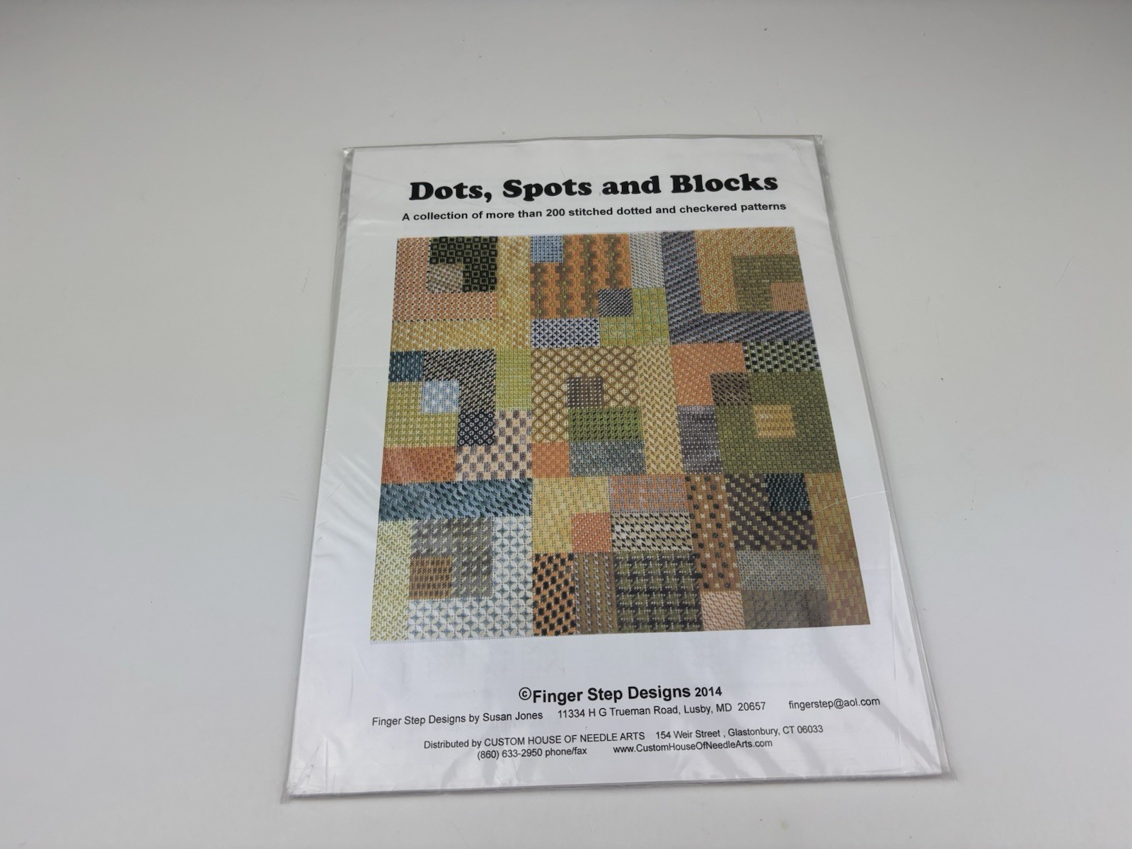 Finger Steps Design Dots, Spots, And Blocks Sampler Needlepoint Pattern 7S