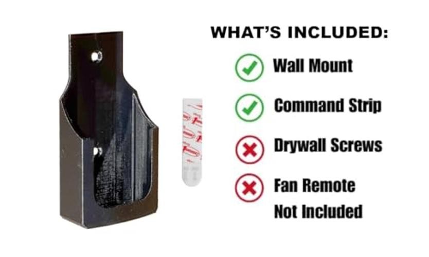 Fan Remote Holder Wall Mount Bracket for Home Decorators TR198B Remote Control