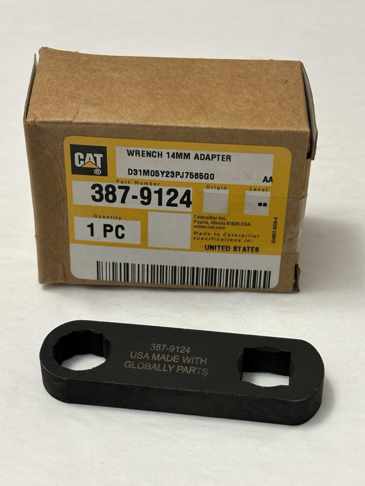 New CATERPILLAR WRENCH 14 MM ADAPTER 387-9124