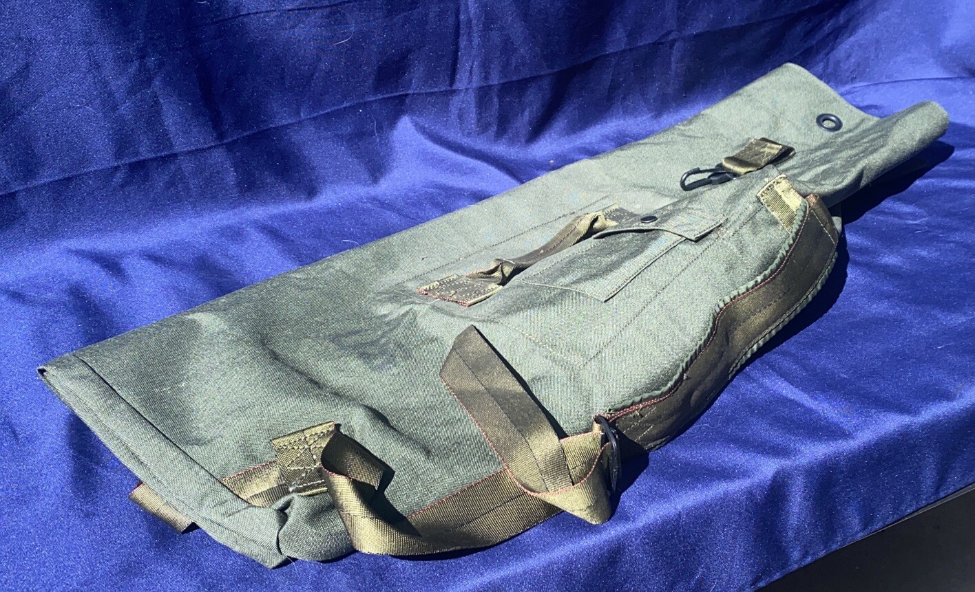 Canvas Top Load Duffel Bag w/Shoulder Strap - vintage Military