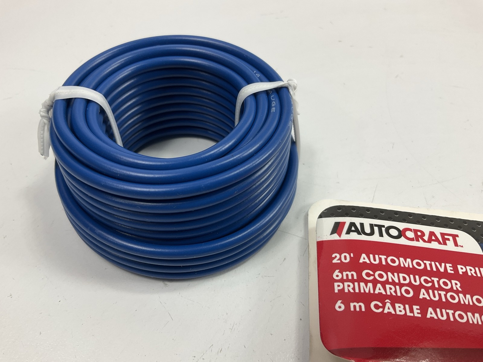 Autocraft AC466 Automotive Primary Wire, 14 Gauge, Blue, 20 Ft