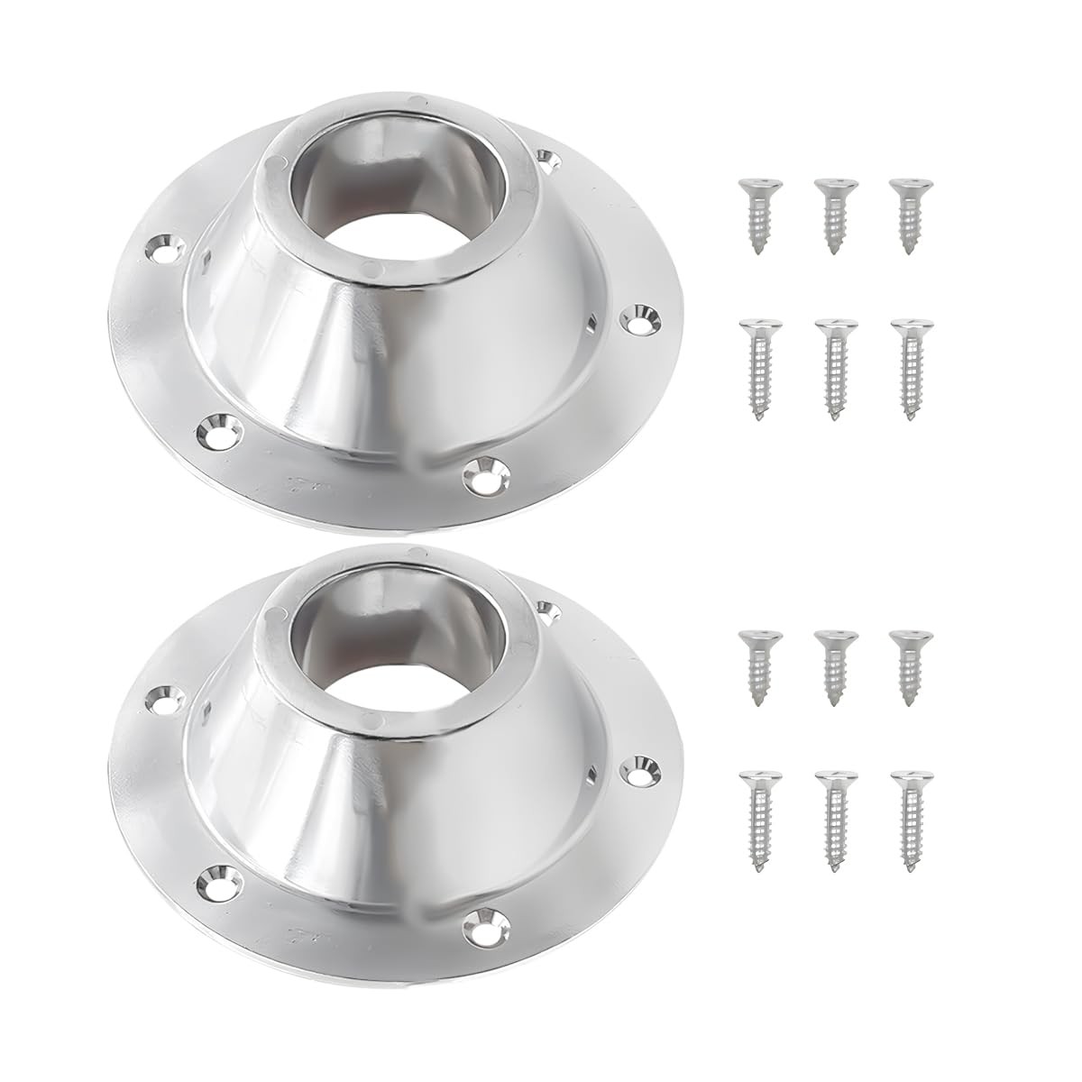 Bittwee 2PCS RV Table Base Mount, Aluminum Camper Pedestal Flange...
