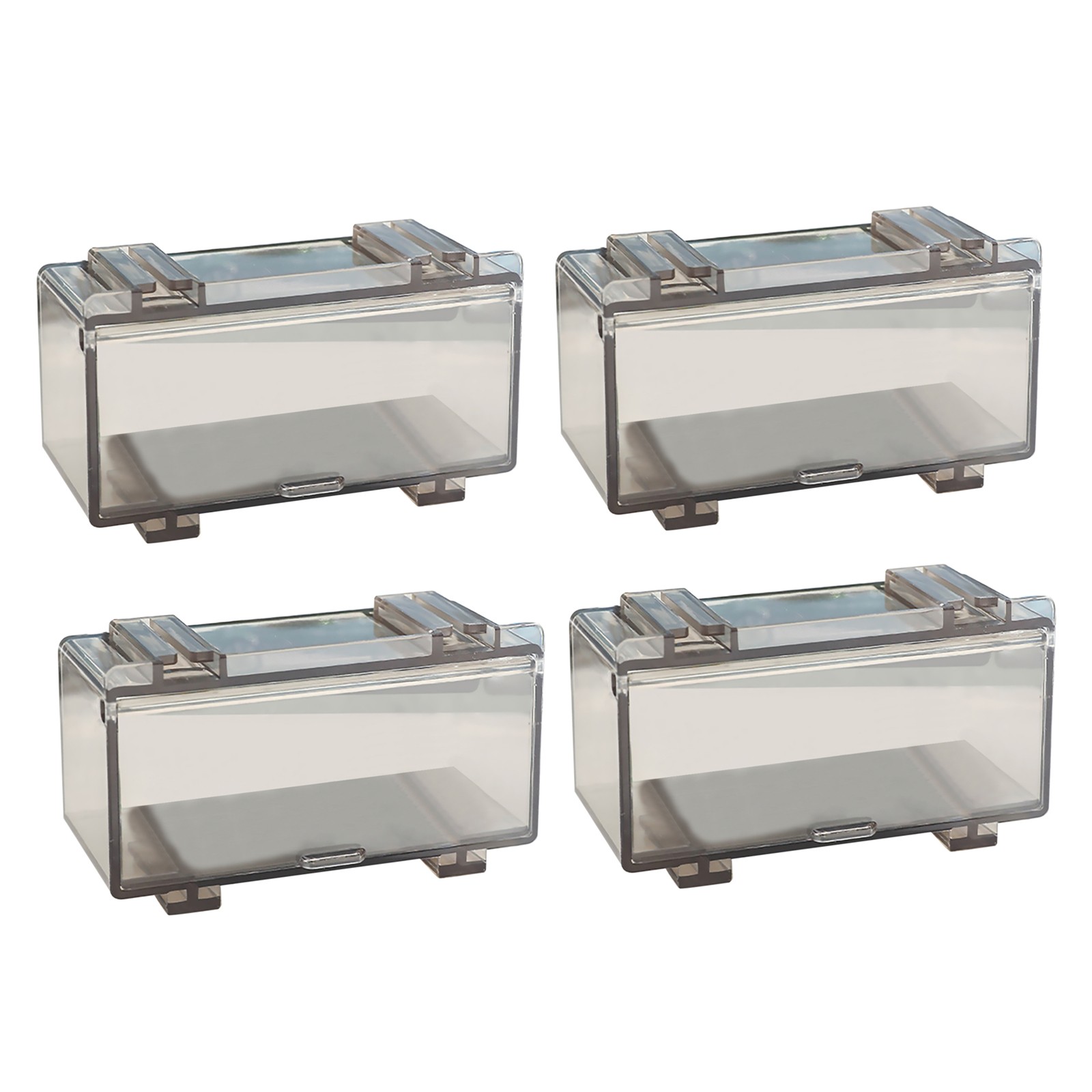 4Pcs/Set 1:64 Car Model Toy Storage Box Model Dustproof Case Acrylic Display n