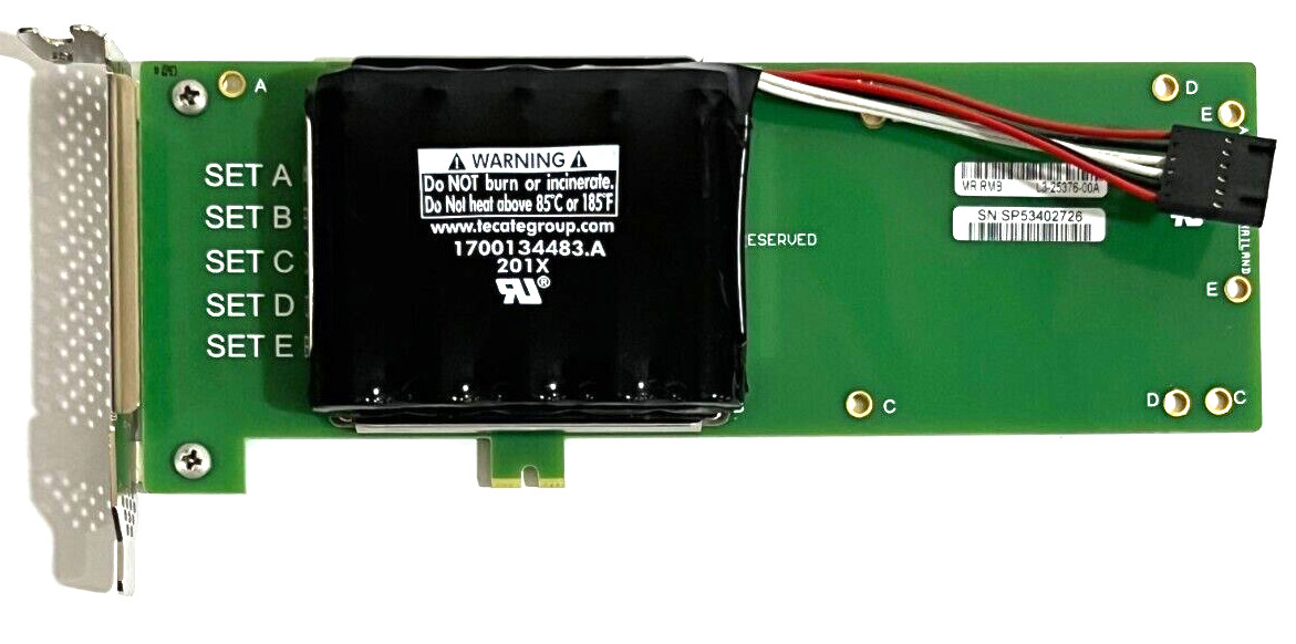 LSI MegaRAID LSI L3-25376-00A MR RMB for Megaraid Remote Battery PCIe Mounted LP