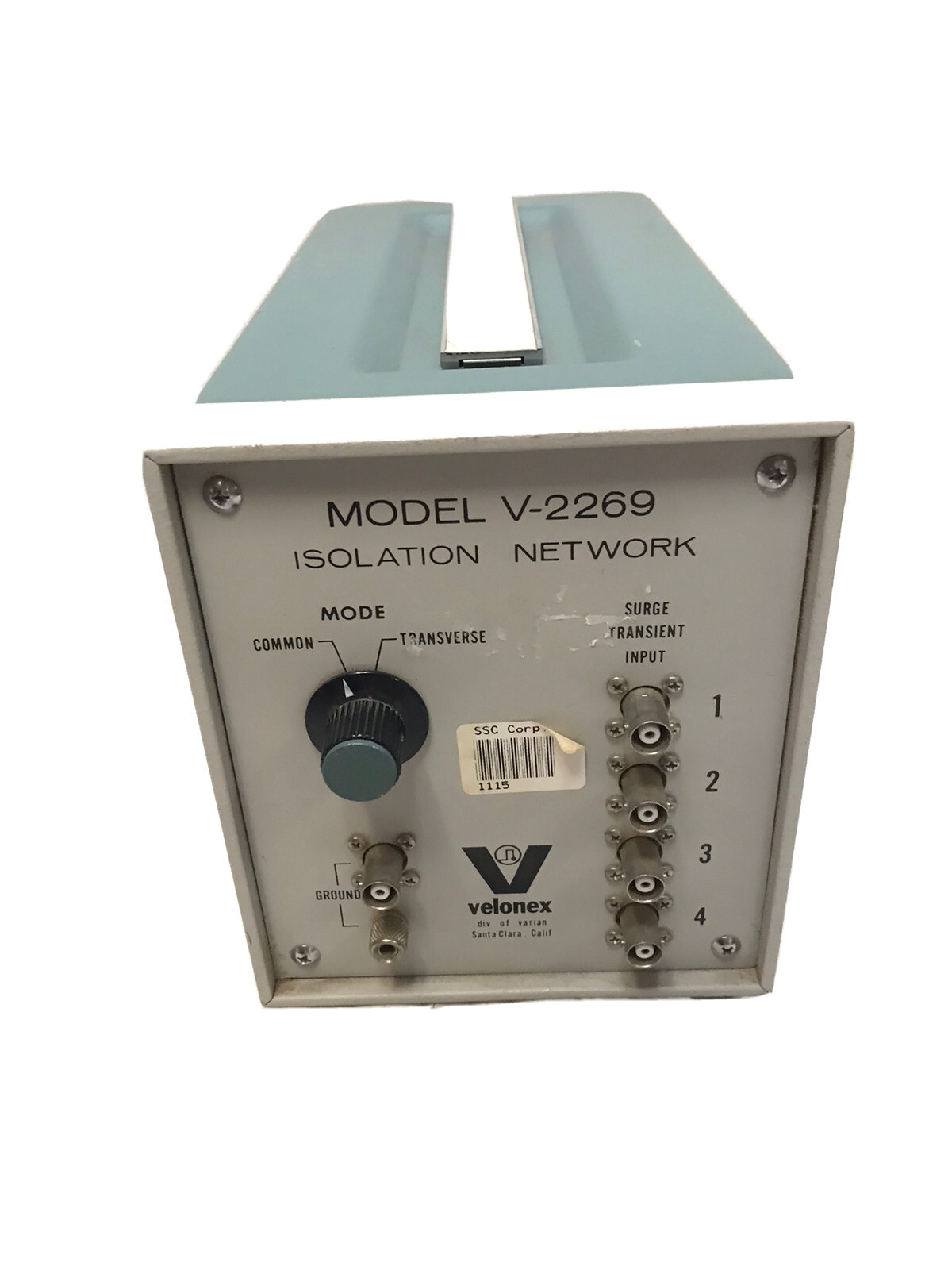 Velonex v-2269 isolation nework machine not tested